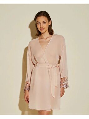 Cosabella Abri Robe Pink Lilly Multiple Sizes Brand New